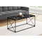 Monarch Specialties Coffee Table, Accent, Cocktail, Rectangular, Living Room, 40"L, Metal, Laminate, Black Marble Look I 3783 - alternate 4